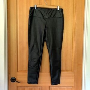 A New Day Charcoal Faux Leather Leggings